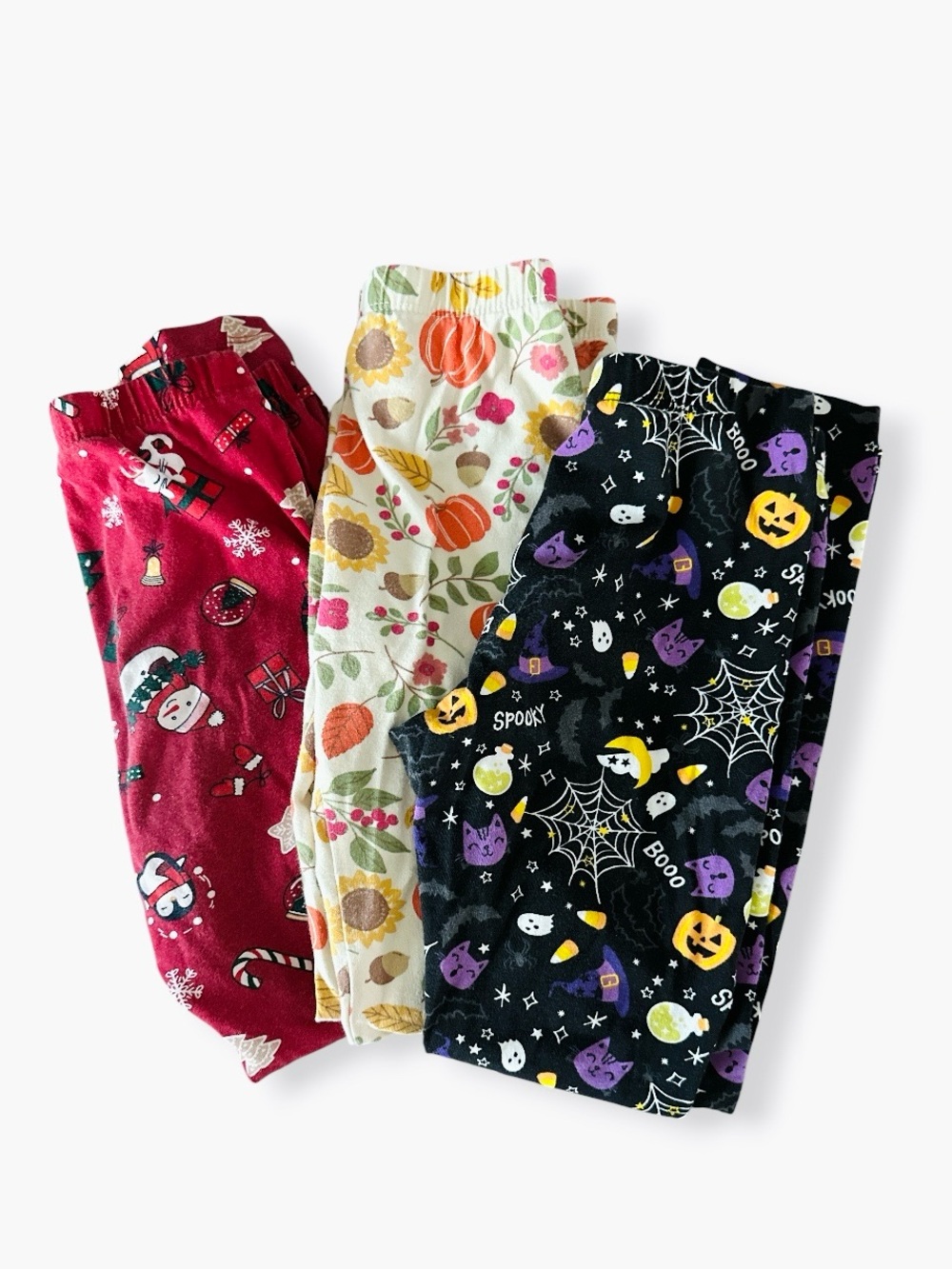 The Children's Place Girls Special Occasion Fall Holiday 3 pack of Leggings